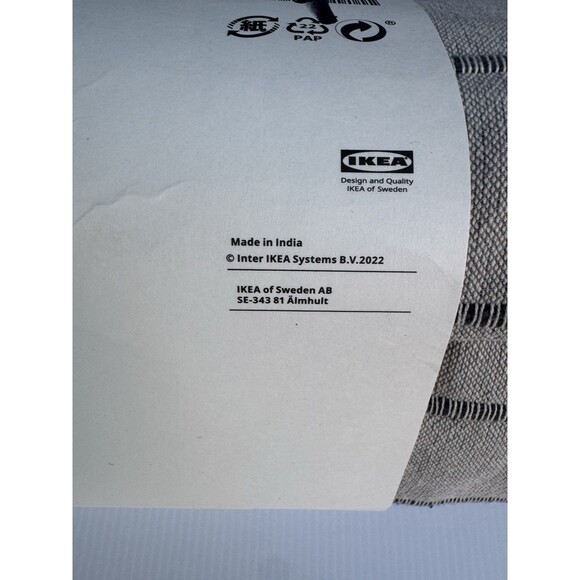 IKEA SKARMLILJA Bedspread 91"x98" Gray 100% Cotton Full Queen Cover 505.574.35 - Picture 3 of 5